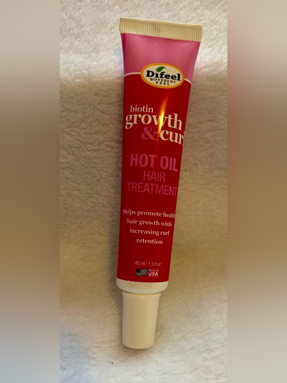 Hot Oil Hair Treatment - Biotin Growth & Curl (Red)